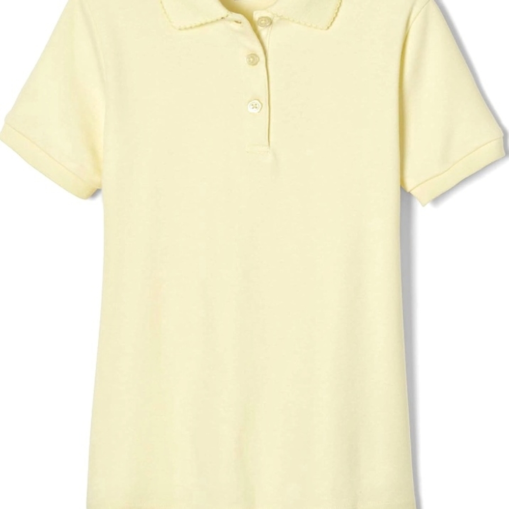French Toast Soft Yellow Kids Polo
